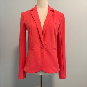 Armani Exchange‎ Women's Pink One Button Lined Blazer Size M